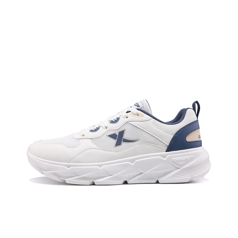 XTEP Cushioning Abrasion Resistant Support Low top Casual Running Shoes Men's White Blue 875319110029-4