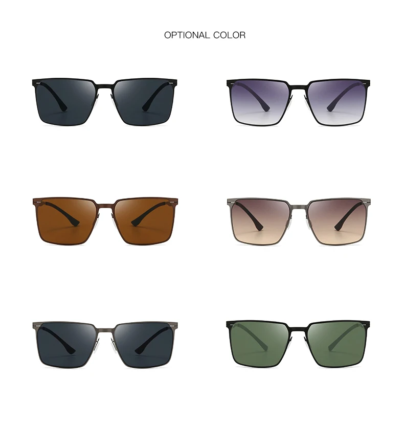 Neue Herren-Sonnenbrille aus Metall – modische Outdoor-Freizeitbrille, UV-Schutz, geeignet zum Fahren und Angeln 5133 – Detail 8