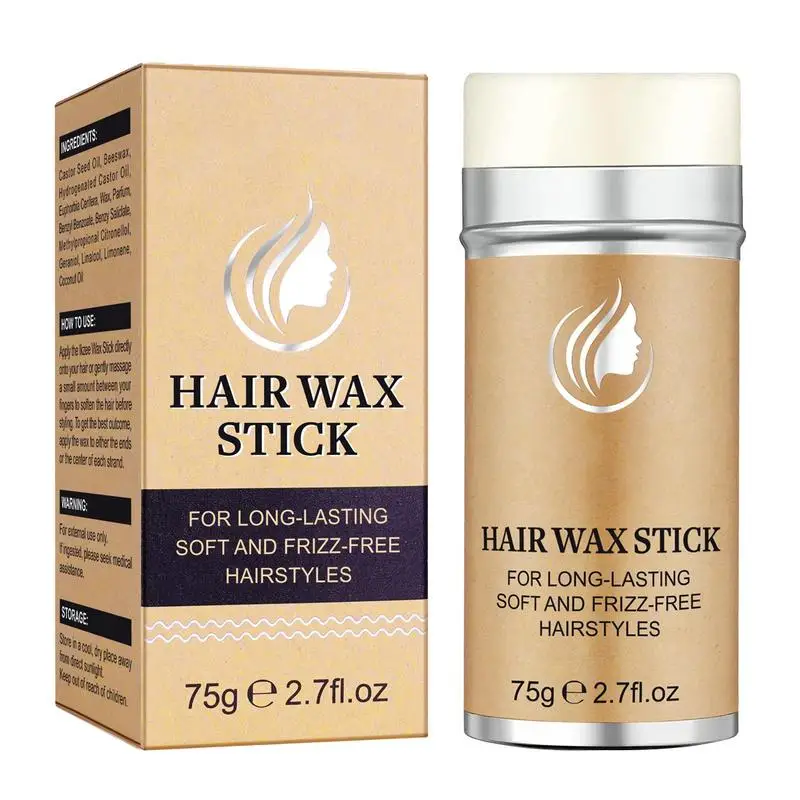 Wax Stick for Hair Hair Styling Gels Edge Tamer Strong Hold Braiding Hair Gel Fly Away Hair Finishing Wax for Women Men