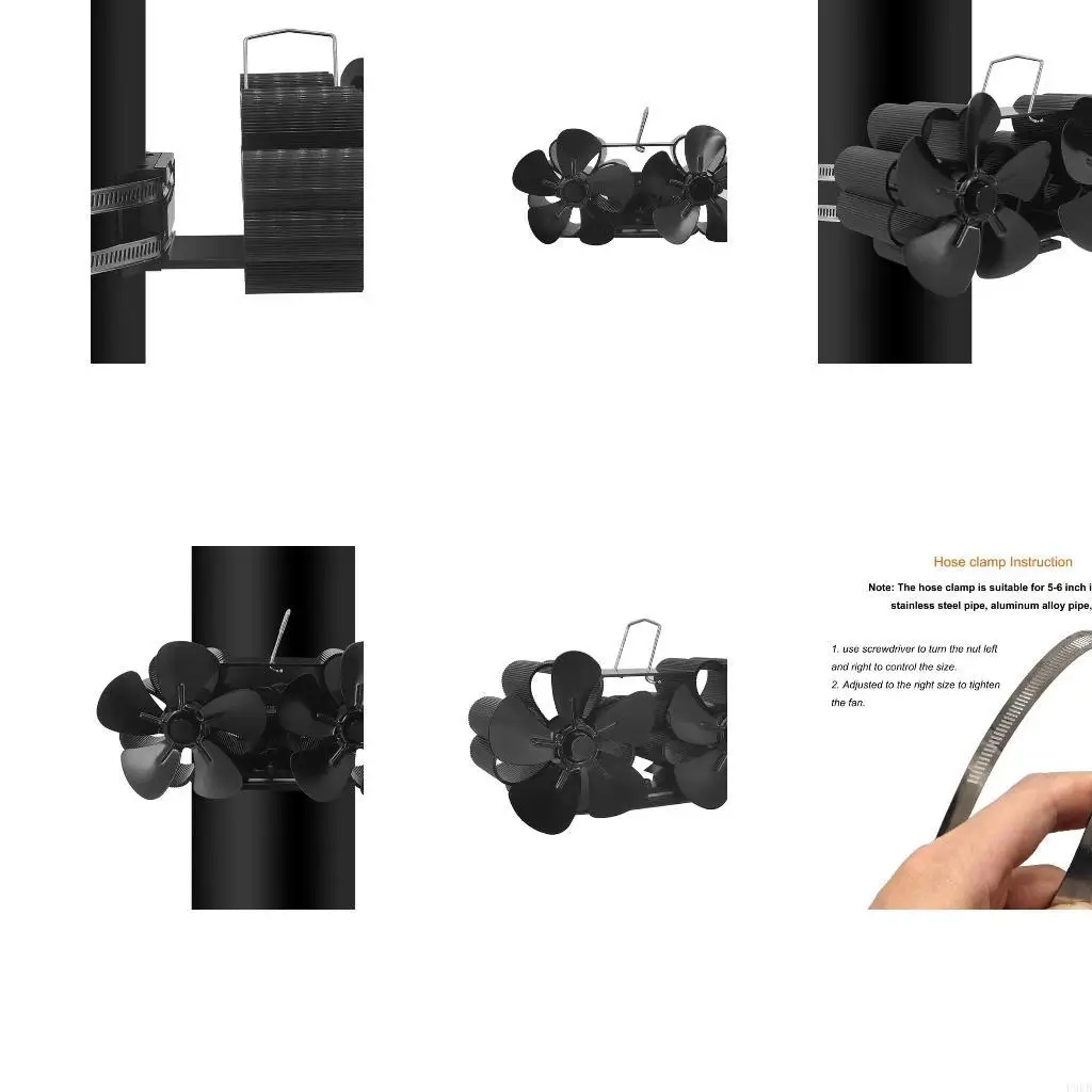 

P9FB Тихий жар с питанием вентилятор тихий деревянный сжигание вентиляторы вентилятора Fan