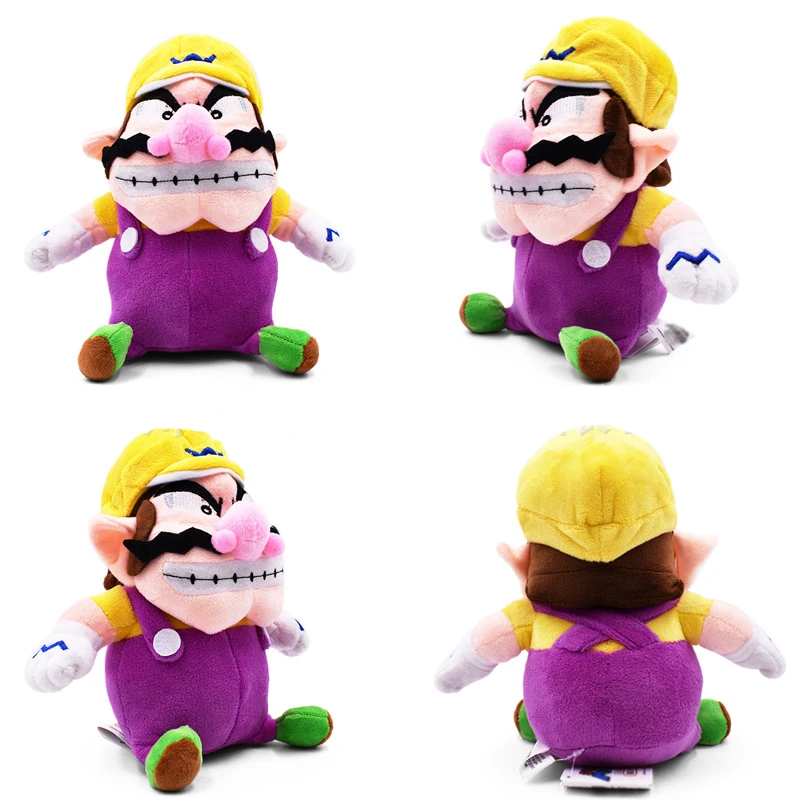 Super Marios Bros Wario Waluigi Plushes Toys Anime Figures Soft Stuffed Animals Cartoon Model Dolls Kids Toys Room Decoration