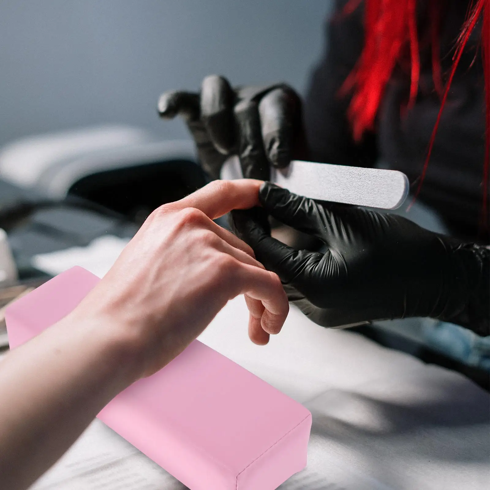 2 個ネイルハンドパッドプレミアム素材レスト枕スポンジ快適な治療マニキュア家庭用クッション