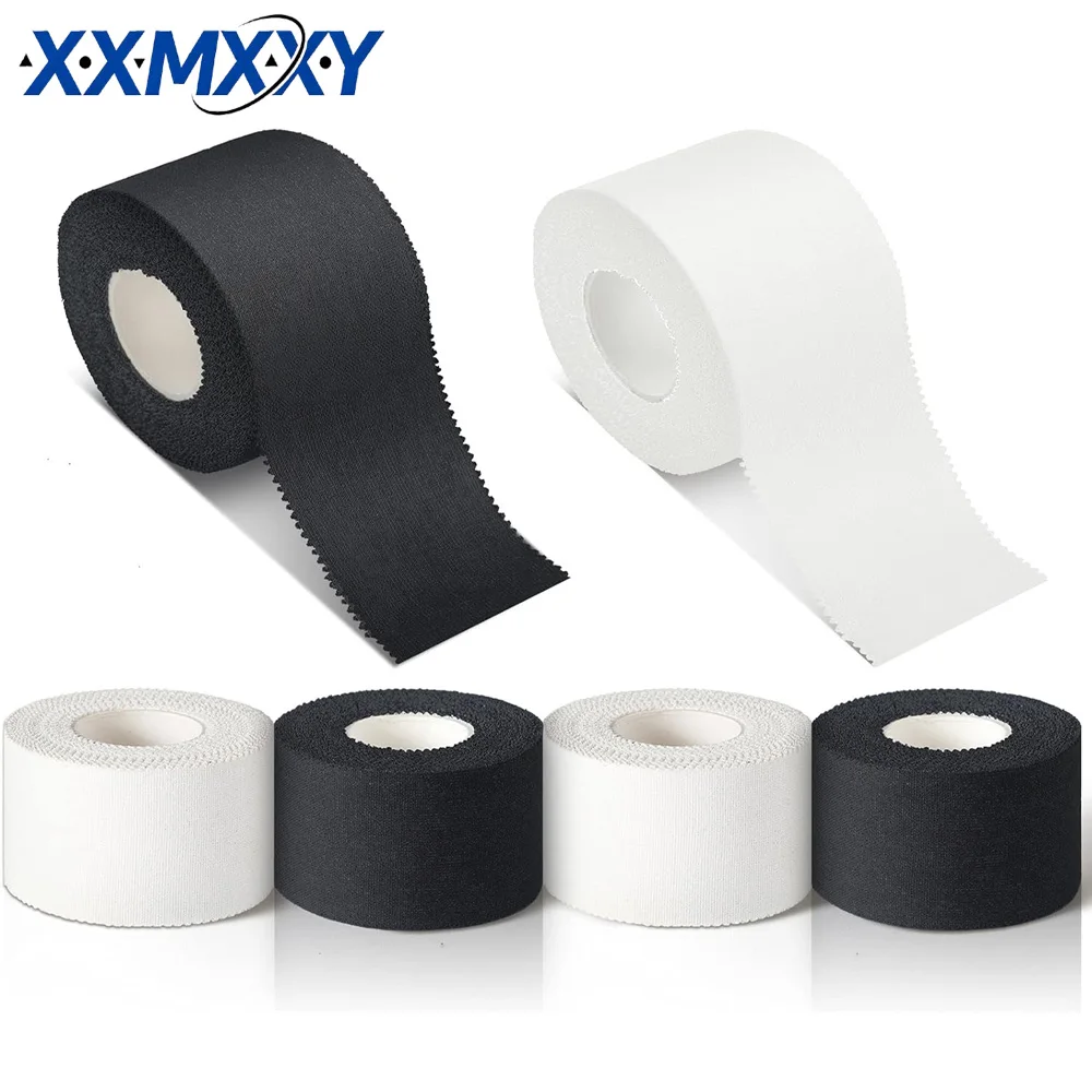 4Roll OK TAPE Tape Precut, Black Athletic Waterproof, Durable Super Sticky Kinesiology Tape for Hand Wrist Knee Ankle Bandage