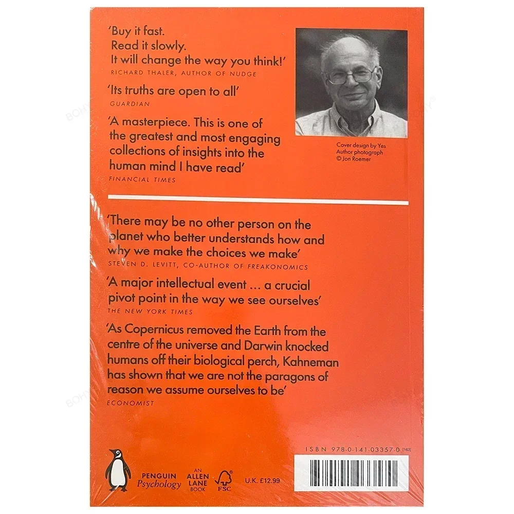 Daniel Kahneman Thinking Fast and Slow Reading English Books——Adult  A Lifetimes Worth of Wisdom Economic Management Books