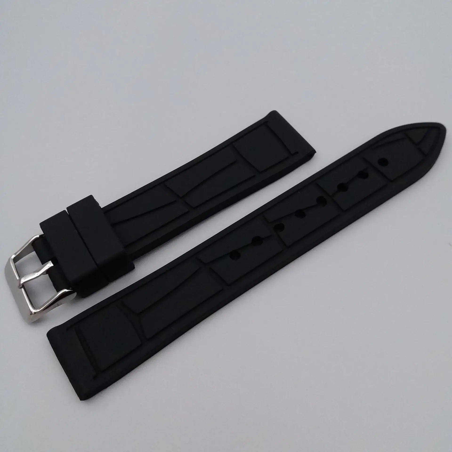 حزام ساعة سيليكون للرجال والنساء ، نسيج خيزران ، أحزمة ساعات مطاطية ، سامسونج جالاكسي ، سوار هاواوي ، 20 أو ، 22 أو ، 24 أو ، 26 أو