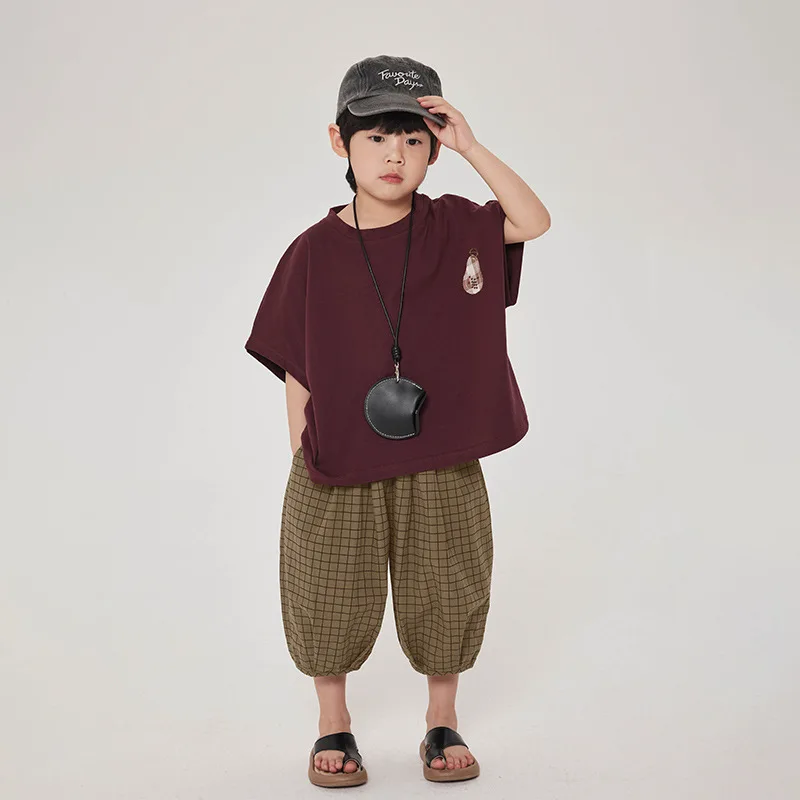 

Baby Boy Clothes Suit Children Short Sleeve T-shirt Children Summer Children Korean Loose Thin Half Sleeve Fashion Top