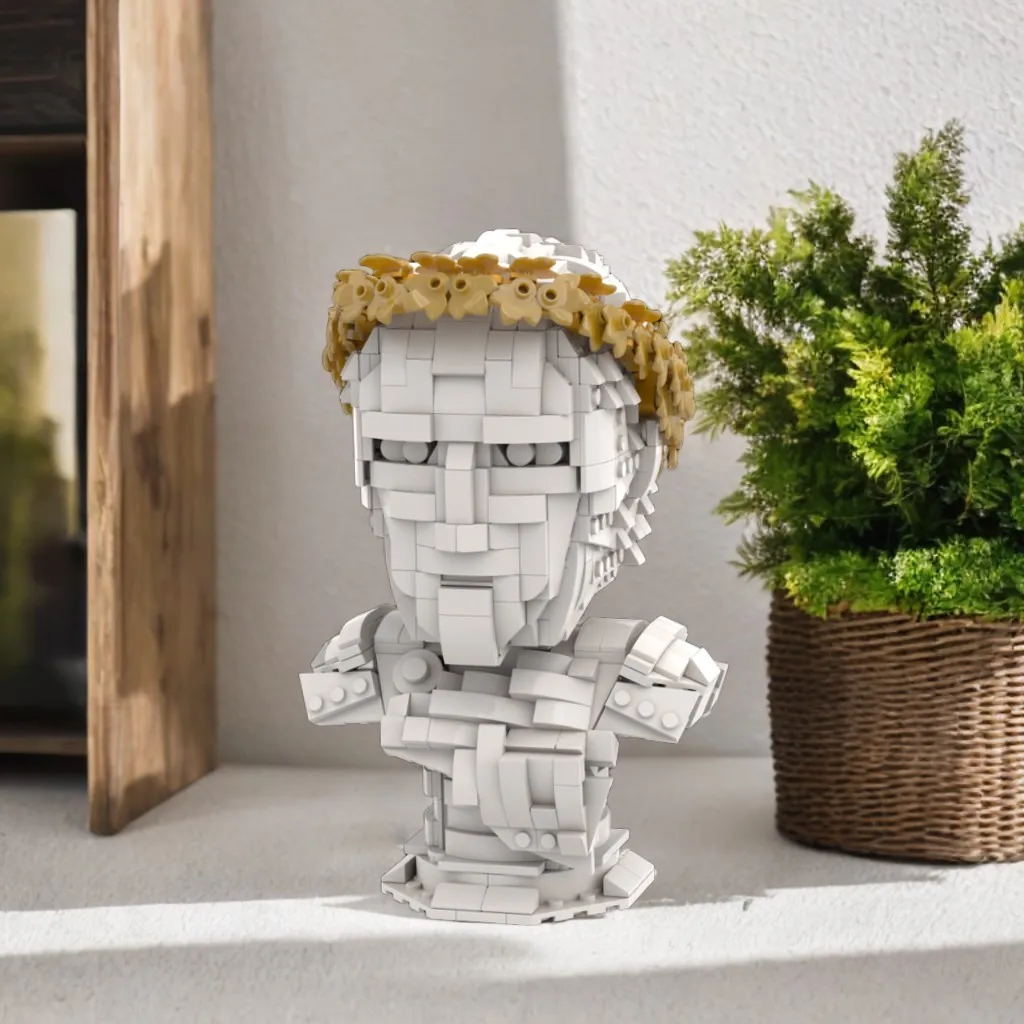 

971 шт. MOC римский император бюст DIY модель строительные блоки игрушки на день рождения подарок для исторических зданий