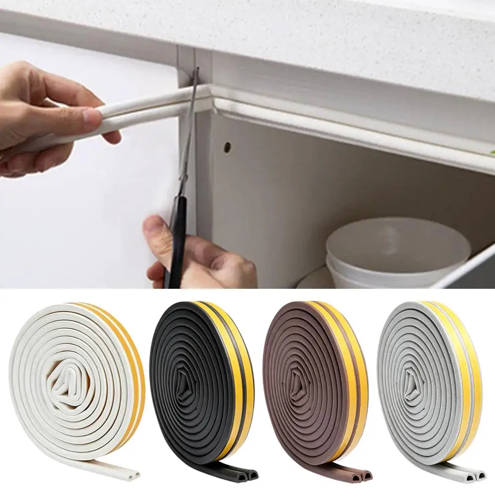 Self Adhesive Foam Draught Excluder Window Door Seal Strip Soundproof Rubber  For Doors, Windows, And Household Seals