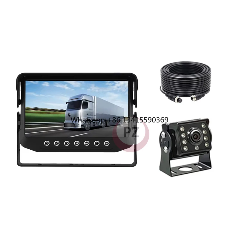 

Hot Selling 7 Inch Split Screen Loop Recording Truck Rearview Monitor System Night Vision Waterproof DVR Reverse Camera Kit