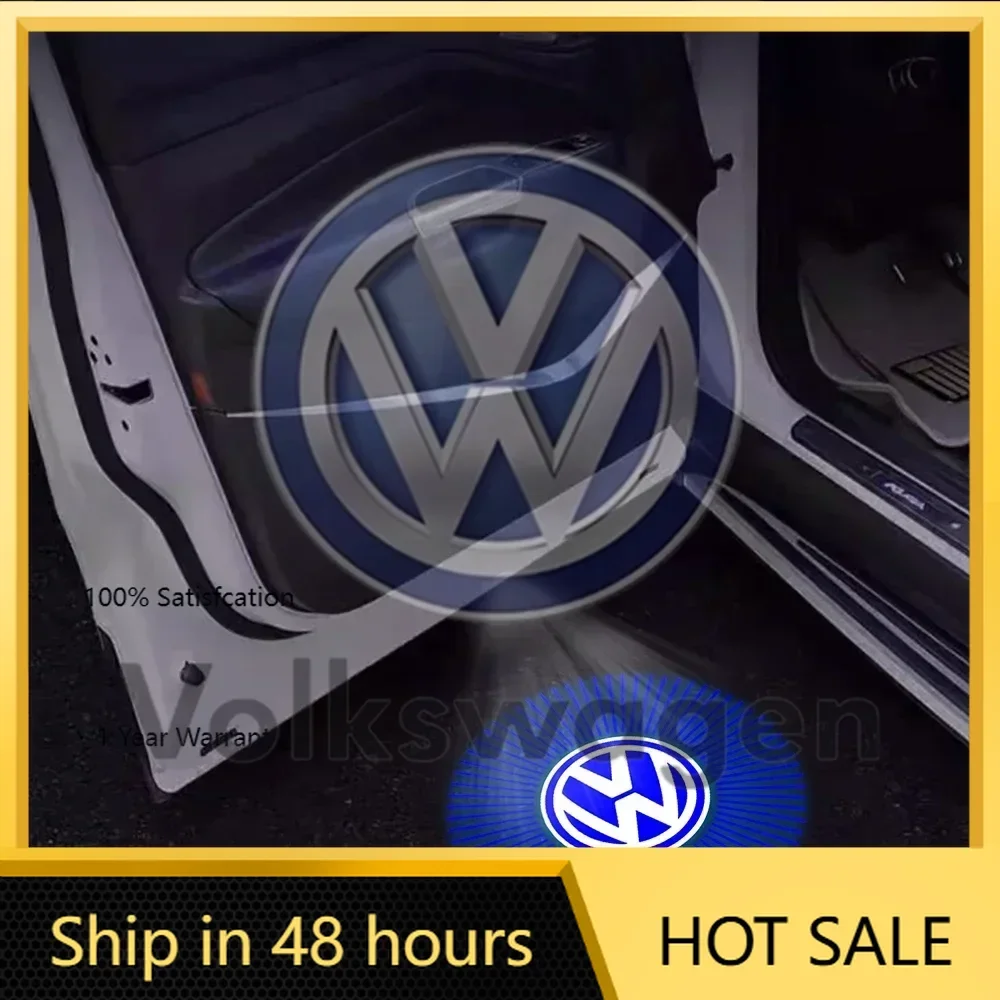 

Styling Mouldings For VW VOLKSWAGEN New 2pcs Car Laser Projector HD Wireless Magnetic Welcome Light For Volkswagen VW Magotan Go