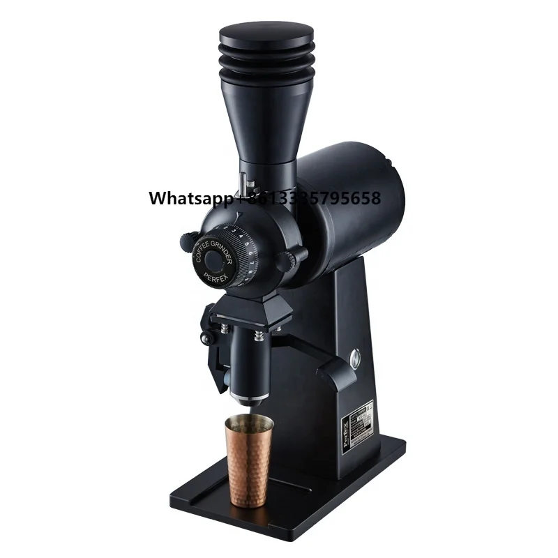 

90mm Coffee Grinder Flat Wheel Burr Machine Adjustable Grinding Powder Size Electric Coffee Grinder