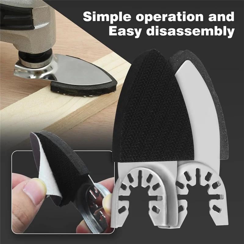 

Classy-130Pcs Oscillating Tool Sanding Pads Kit,5Pc Finger Sanding Pads & 125Pc Finger Sandpaper Multitool Sanding Attachments