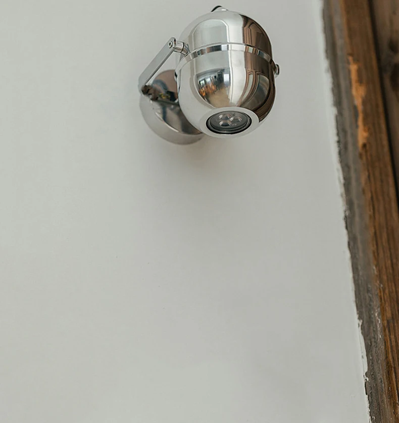 Little One Wall Light Chrome Metal Warm 3000K Rotatable