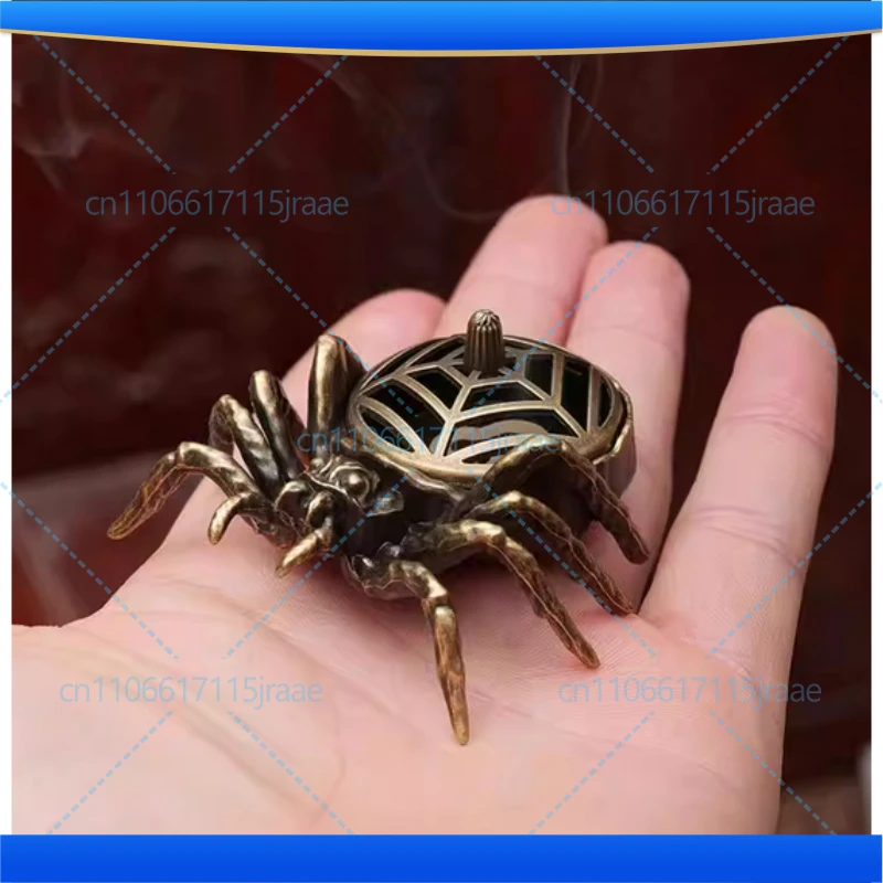 3pcs Spider Shaped Incense Burner Creative Incense Burner Archaic Copper Alloy House Furnishings Home Office Decor