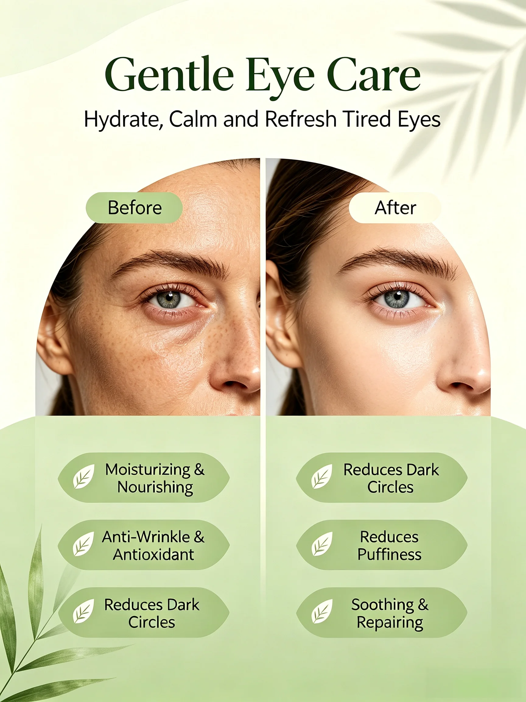 Eye Cream Anti Aging Wrinkle Remove Dark Circles Eye Bags Moisturizing Repair Soothe Puffiness Skin Care 