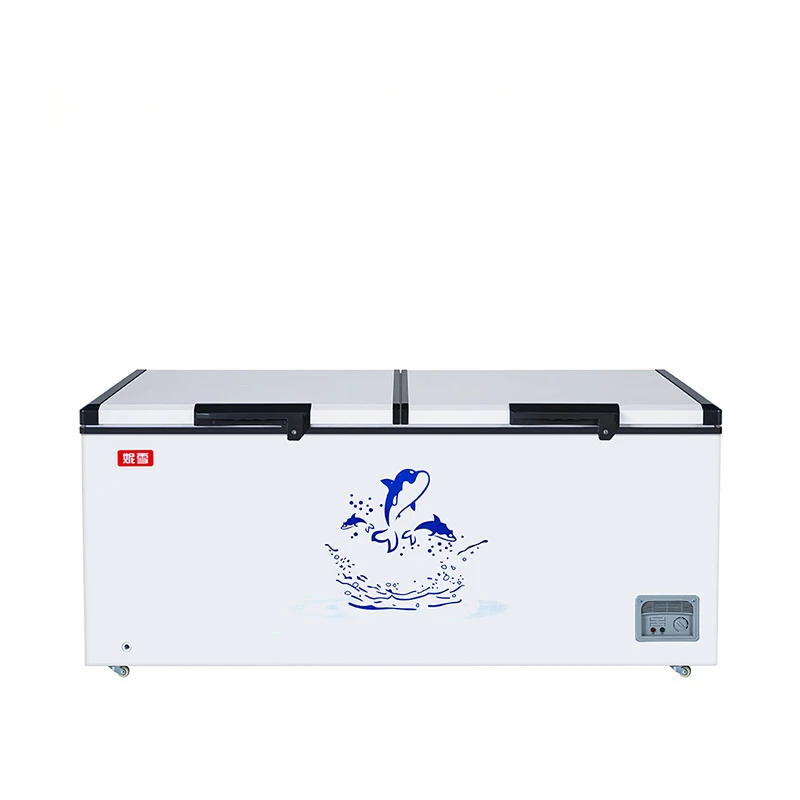 458 double temperature single temperature commercial freezer, refrigerator, energy-saving horizontal household refrigerator