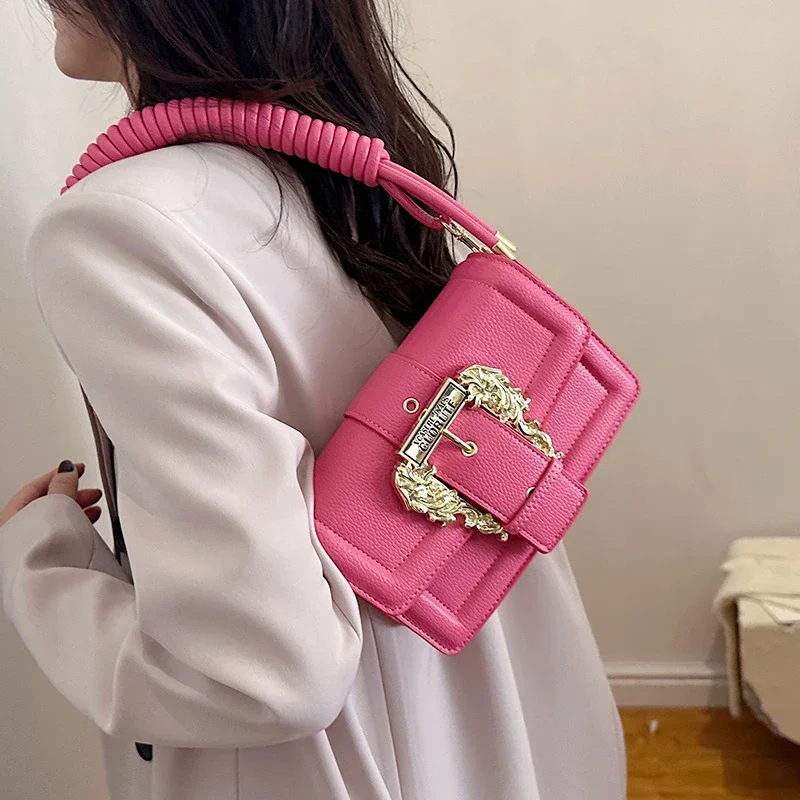 

High-End Minimalist Women Messenger Bag Luxury Leather Diaper Bag Large Capacity Simple Vintage Fashionable Design