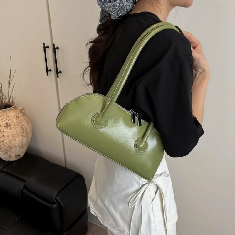 

Fashionable Leather Shoulder Bag For Women By Famous Designer - Ladies Crossbody Handbag Tote Elegant Classic