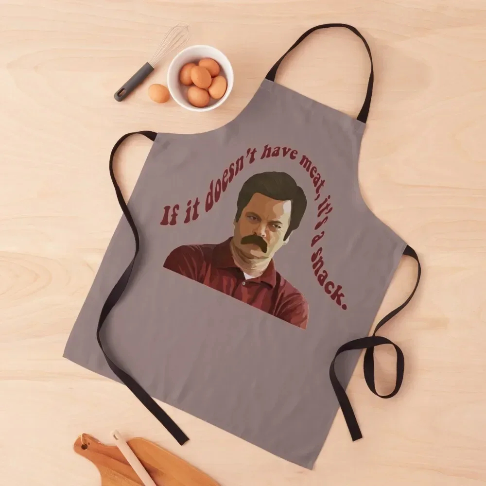 

Фартук с мясом Ron Swanson, кухонные принадлежности, парикмахерская форма, нагрудник для кухни, фартук