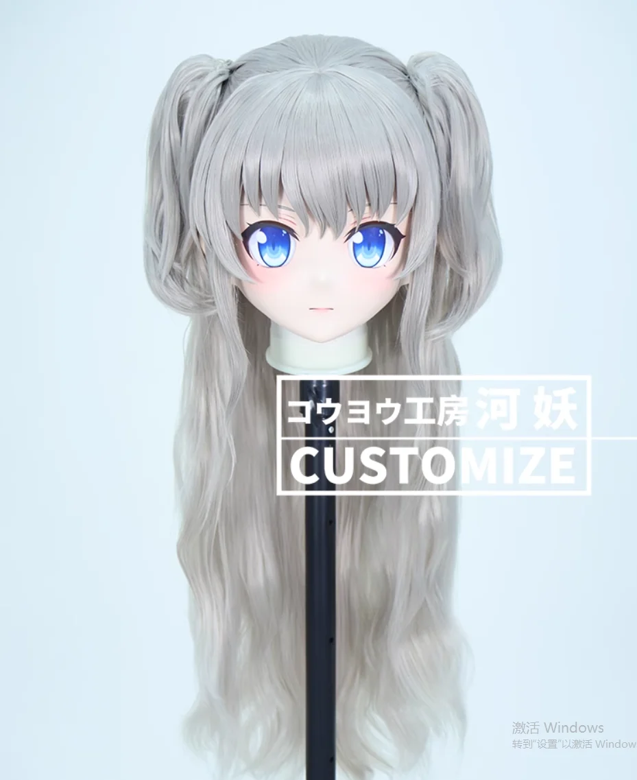 

C-10187 Customize Full Head Resin Cartoon Cosplay Japanese Character Anime Role Play Crossdress Kigurumi Mask With Back Shell