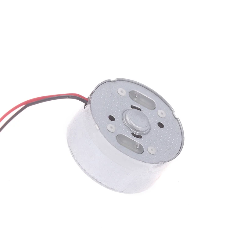 RF-300EA-1D390 DC 1.5V 3V 5V 6V 7250RPM Mini Mute 24mm Round Spindle Motor Precious Metal Brush Engine DIY Solar Power Toy Model