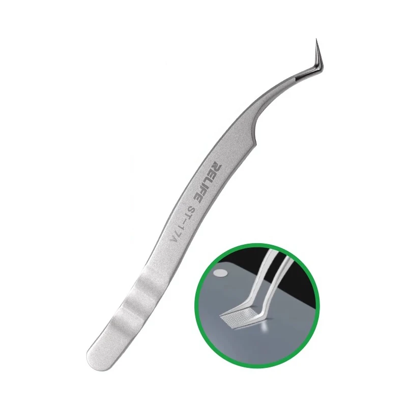 ST-17A chip tin implantation positioning ultra precision tweezers dedicated to clamping and fixing components tweezers