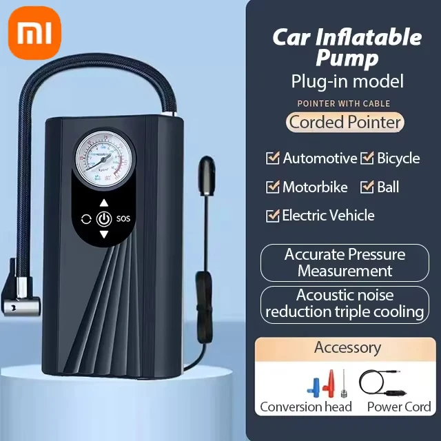 Xiaomi Mijia Mini Air Pump Digital Tire Inflator Car Portable Air Compressor Pump for Auto Car Motorcycle Bicycle Inflatable New