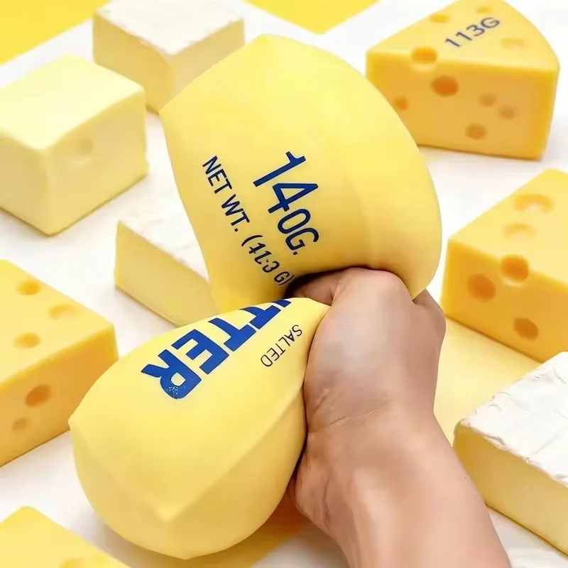  12pcs Large Butter Stick Soft Toy with Slow Rebound for Decompression Squeezing Toy for Pressure Release Hand Relaxation Gift