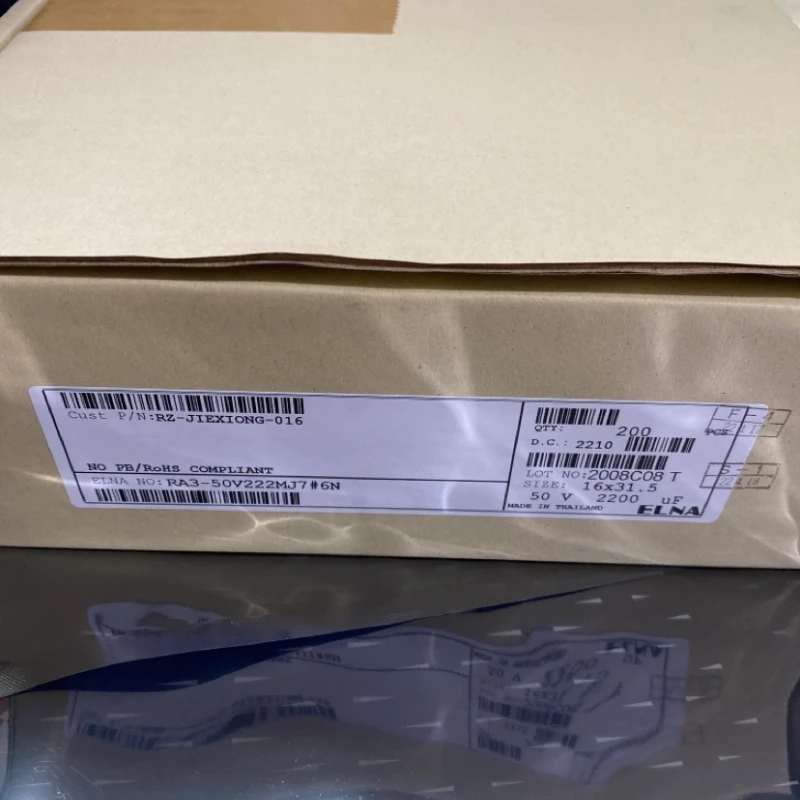 Genuine ELNA 50V2200uF RA3 Series 16x31.5mm Audio Capacitor 50V222MJ7 Purple Robe High-quality Audio Electrolytic Capacitors