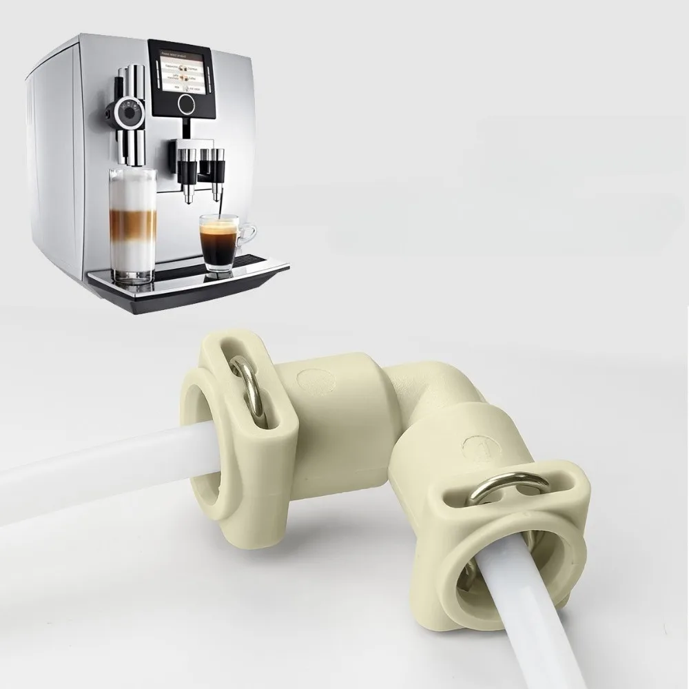 L-Shaped Fluid Connector Water Line Adapter for Coffee Machine Compatible with Jura Dr.coffee SAECO and Kalerm Coffee Machines