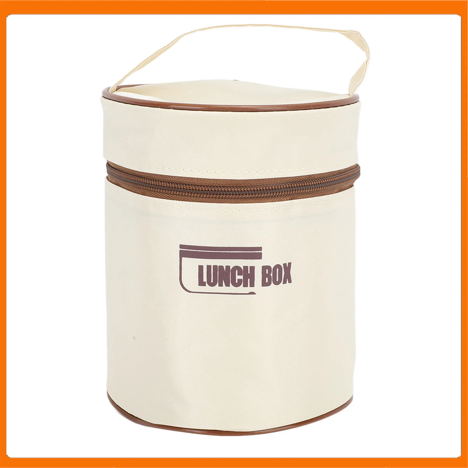 

Insulated Lunch Container 304 Stainless Steel Sealed Multifunction Portable Round Thermal Bento Box with Thermal Bag