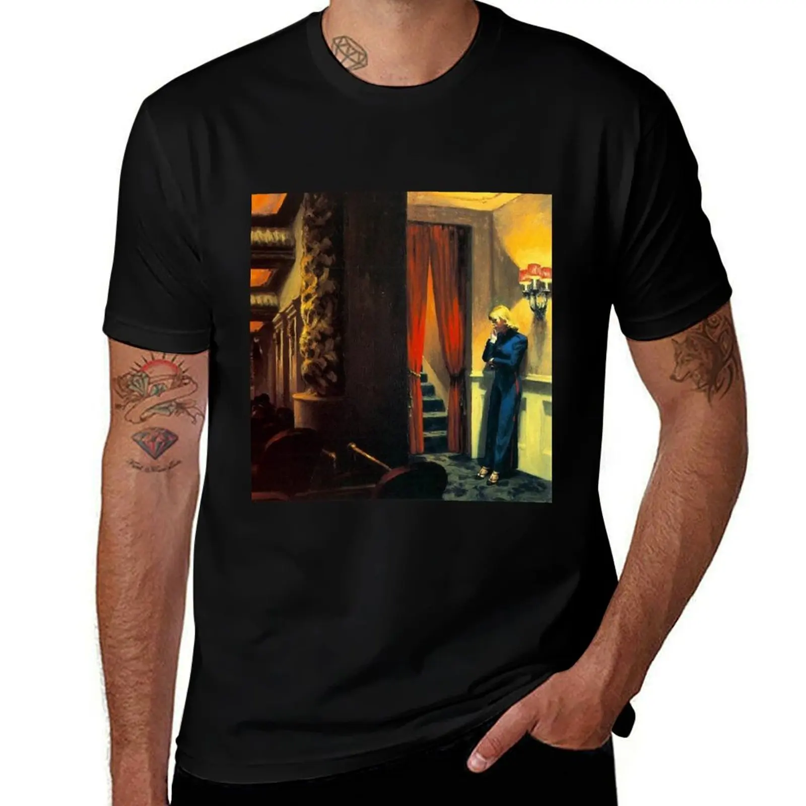 NEW YORK MOVIE - EDWARD HOPPER T-Shirt Water Resistant Casual T-Shirt