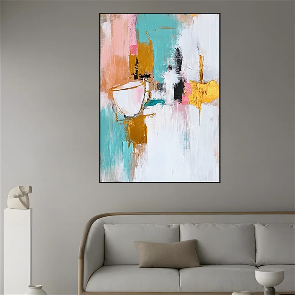 

100% Handmade Oil Painting Beautiful Wall Art Abstract Line Picture On Canvas Poster Trim Wedding Salon Mural Decor Home Room