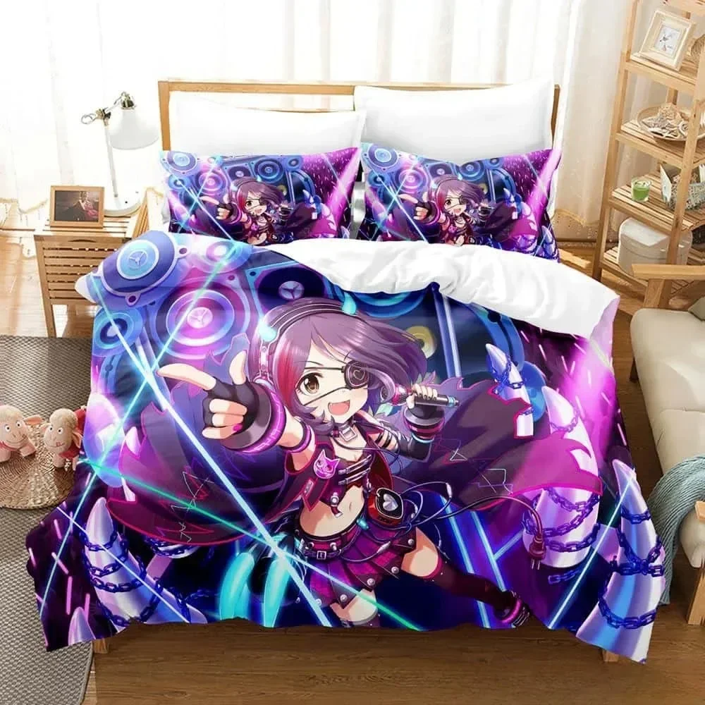 

THE iDOLM@STER Cinderella Girls Starlight Stage Bedding Set Single Twin Full Queen King Size Bed Set Bedroom Duvet cover Sets