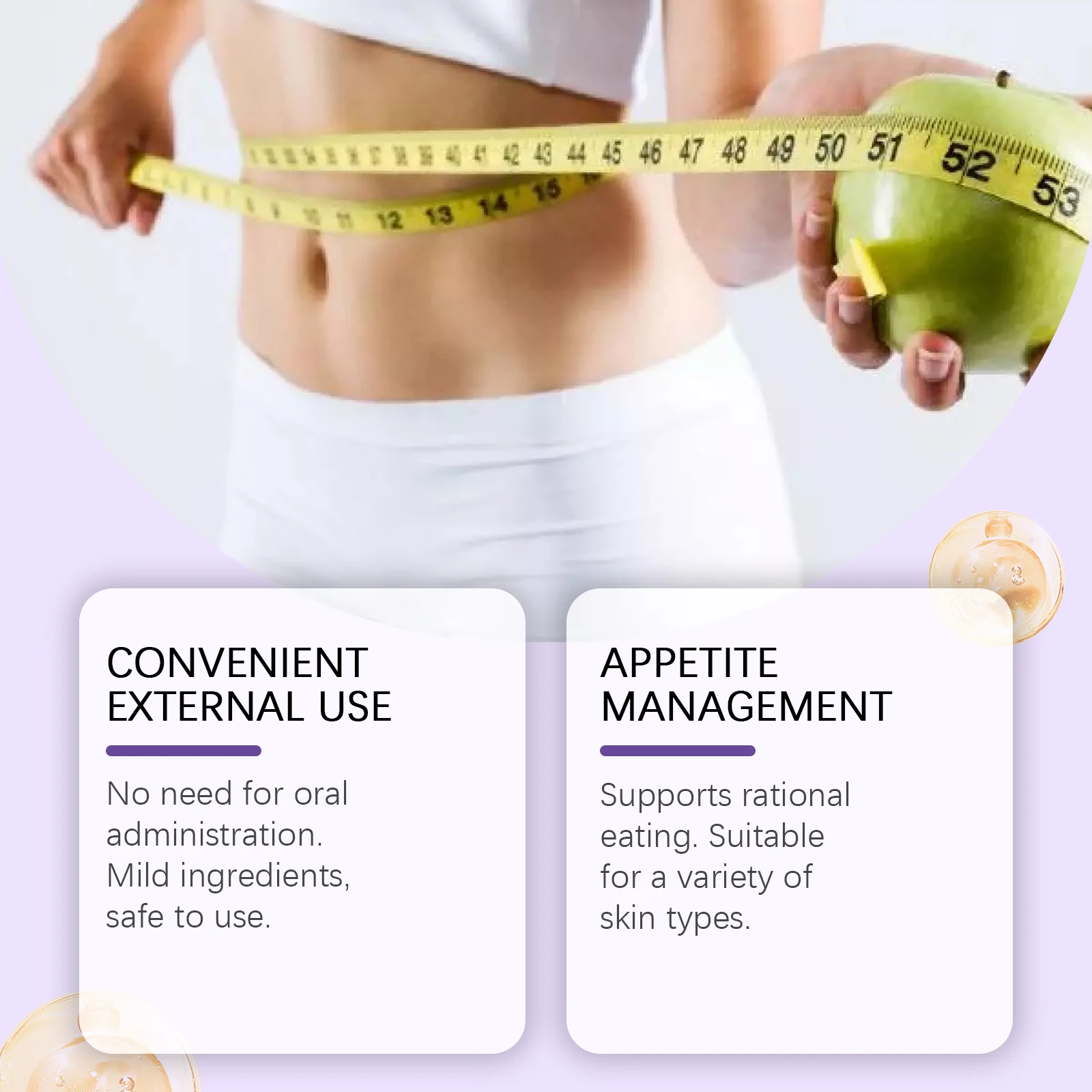 GLP1 بقع فقدان الوزن تحفز انسيولين تقليل الشهية يمنع إزالة السيلوليت ملصق إدارة الوزن الصحي