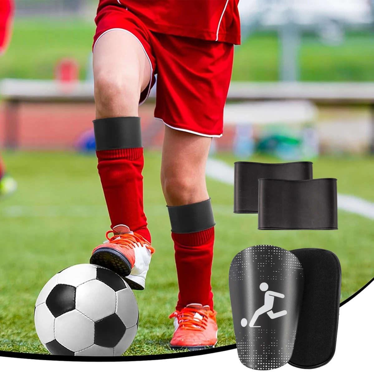 واقيات أرجل كرة القدم للبالغين والمراهقين والأطفال، واقيات أرجل رياضية لكرة القدم للمسابقات والتدريب، حماية كرة القدم #3