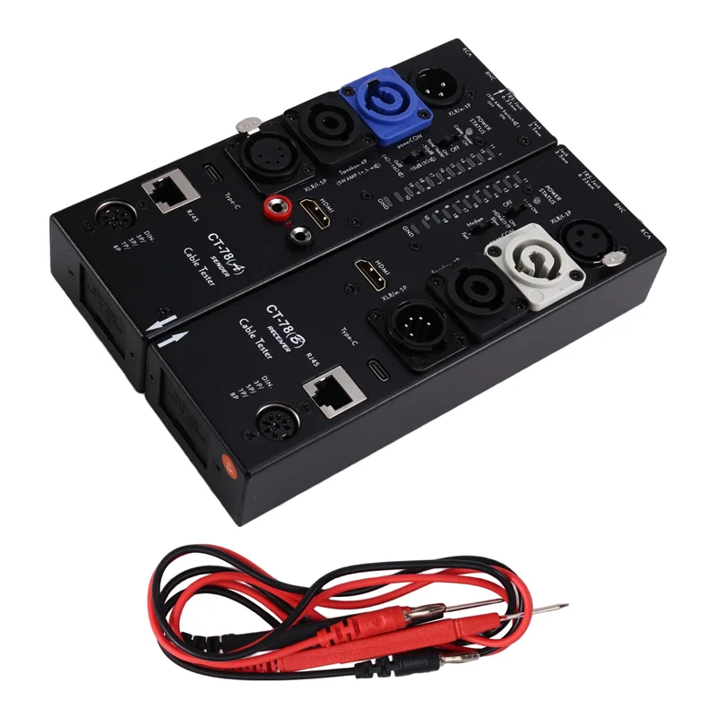 

CT78 Multifunction Cable Tester XLR Audio, Separation Remote, And -Compatible Automatic Detection In One Device