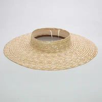 Summer Empty Top Round Sun Hats For Women Elegant Wide Large Brim Beach Straw Hat Casual Panama Caps Uv Protection Cap Sombrero - Image 4