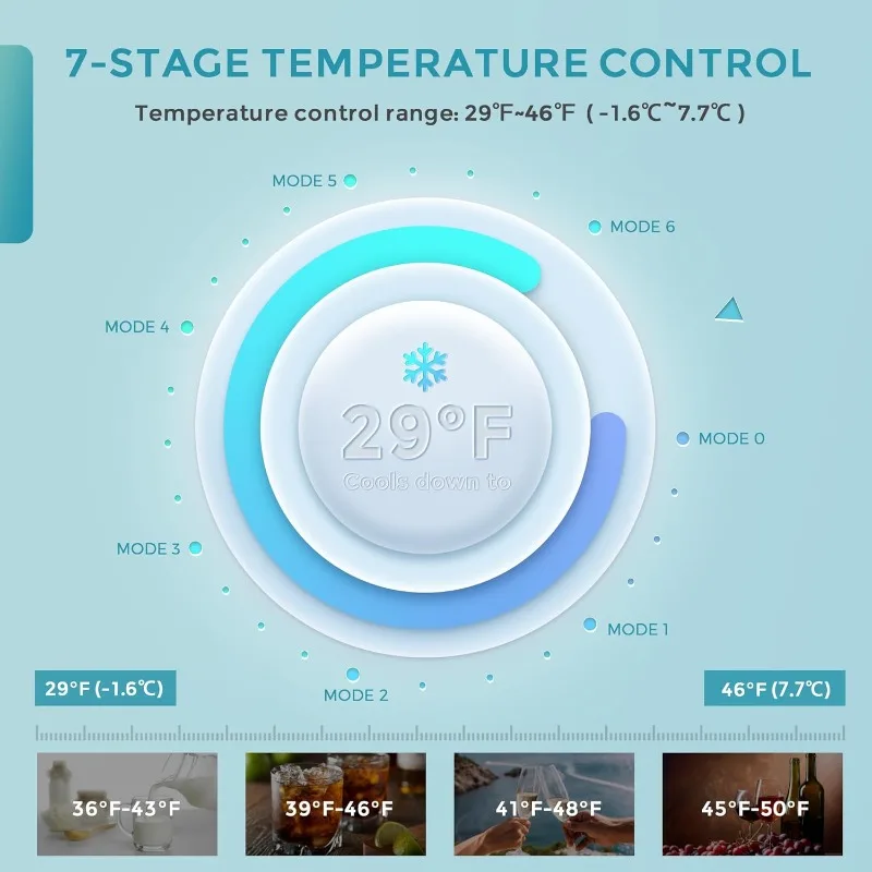 55 캔 음료 냉각기-미니 냉장고 유리 문짝, 맥주 음료 와인용, 조절 가능한 독립형 음료 냉장고