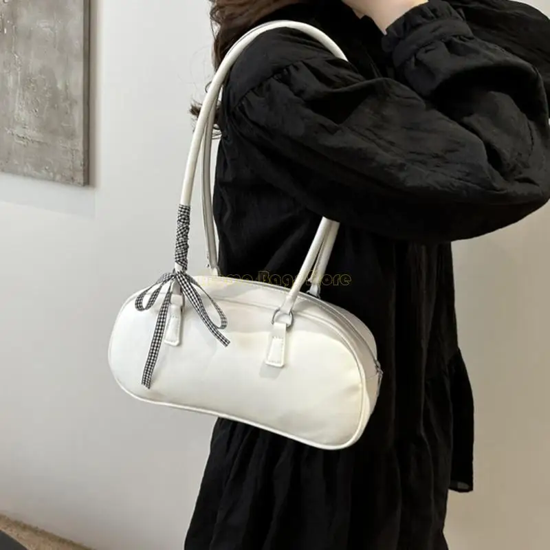 X90D Womens أقواس الكتف حقيبة الإبط حقيبة اليد الجلدية حقيبة إبطية جميع المطابقة #5