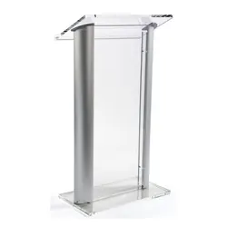 Aluminum alloy + acrylic splicing podium plexiglass oath platform wedding host podium auditorium speech teacher podium