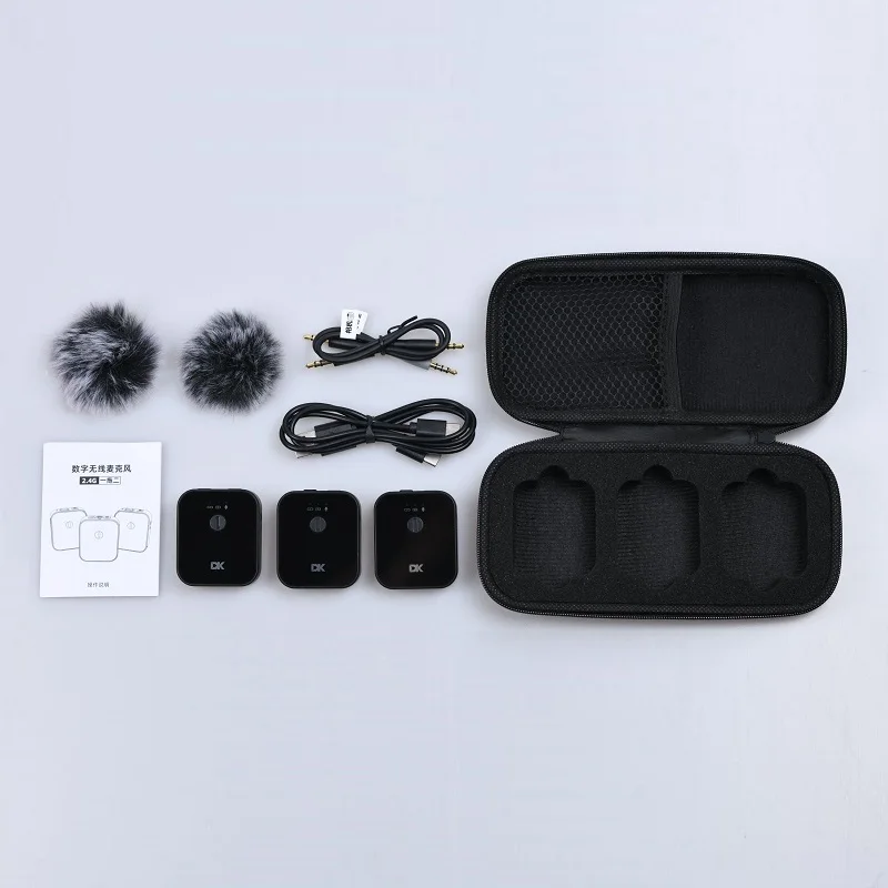 

DK MP-9 Wireless Microphone Kit Intelligent Noise Reduction Wireless Lavalier Smart Microphone for Interview Program Recording