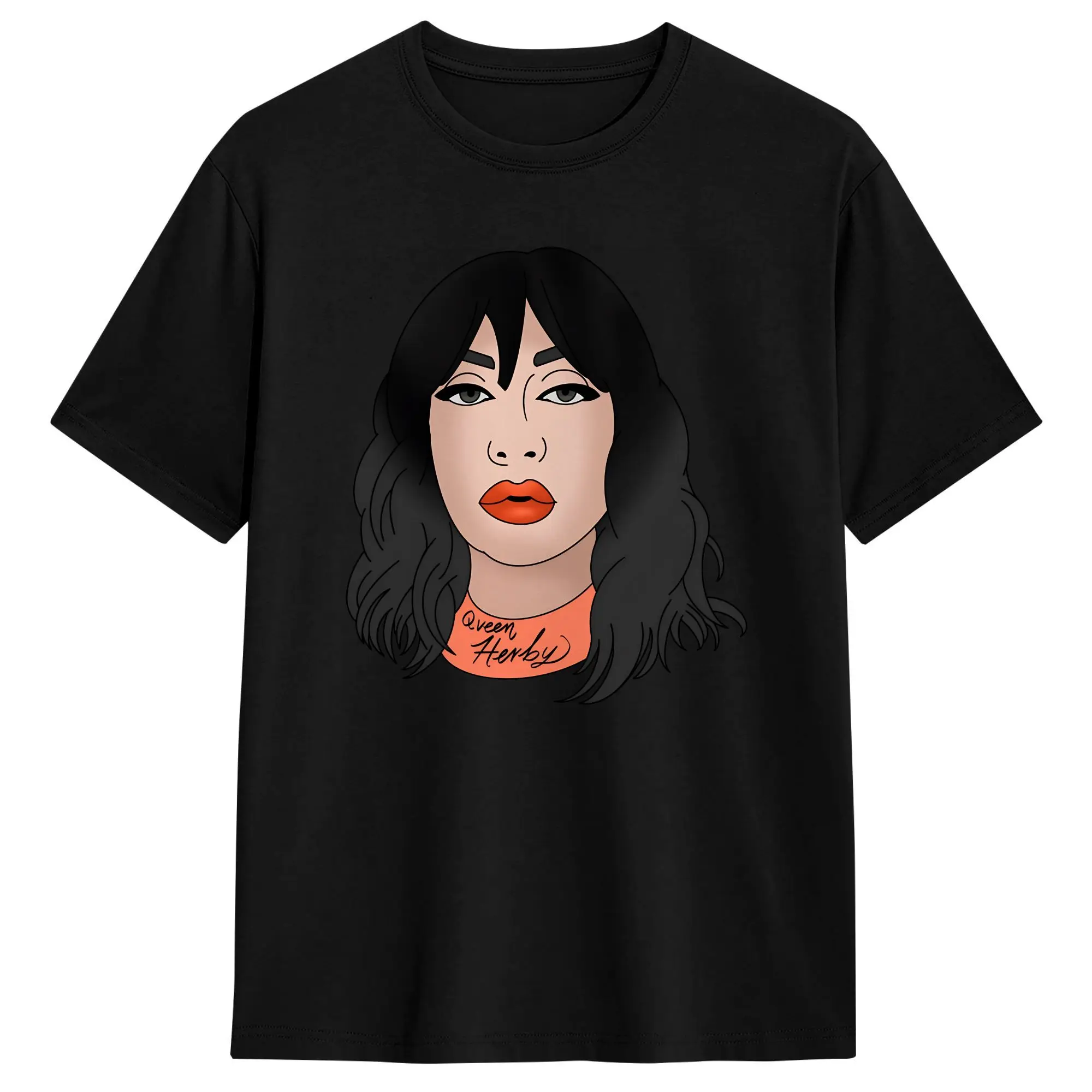 Camiseta masculina e feminina qveen herby, camiseta hip hop de verão, roupas vintage de algodão, plus size 5xl