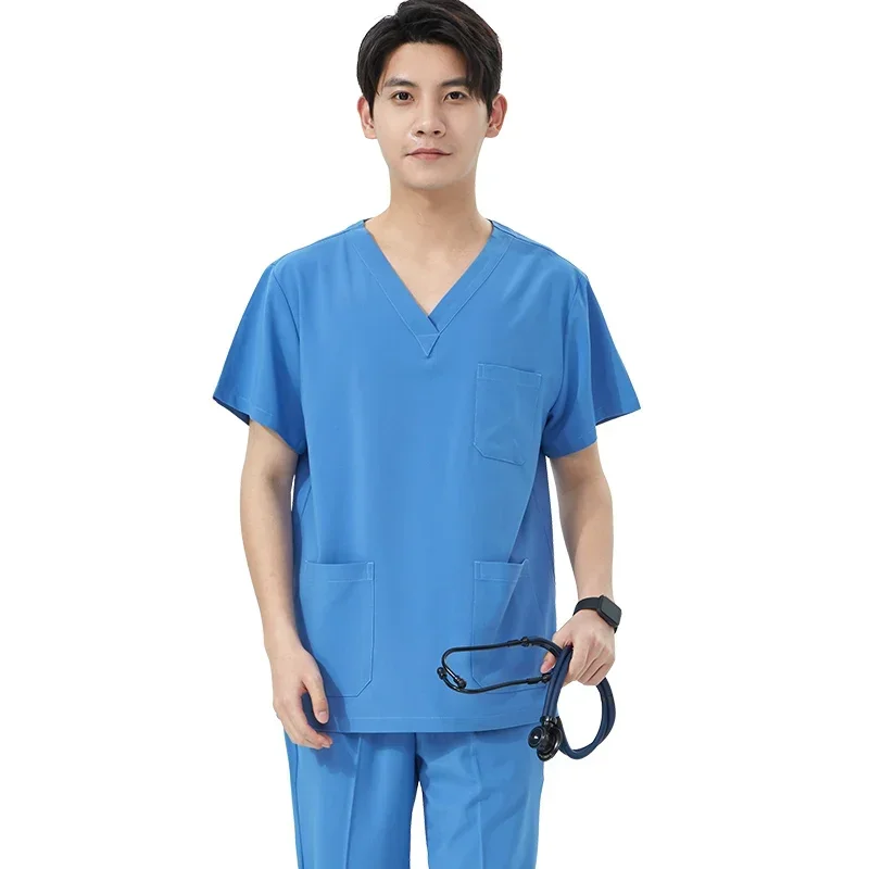 Washing clothes Women's short-sleeved quick-drying operating room overalls Men's medical split set