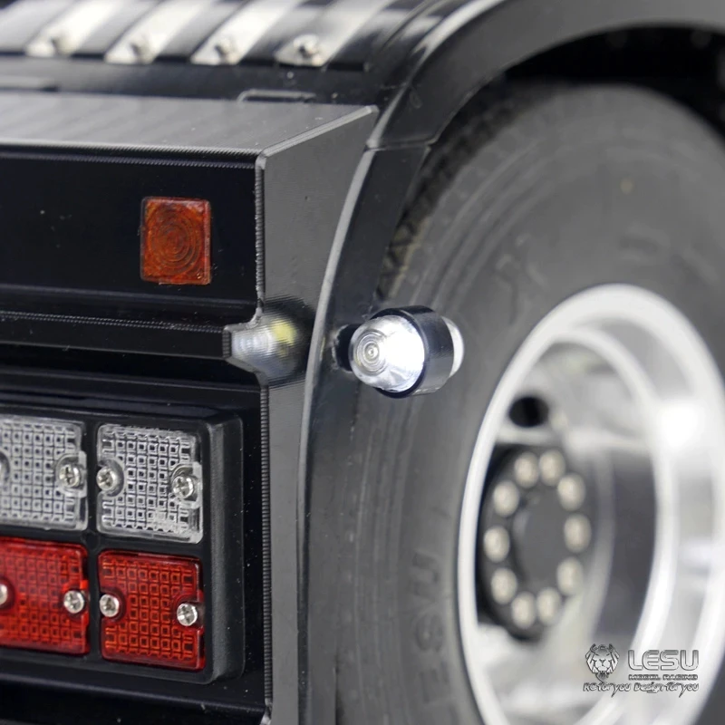 RC Dump Truck LED The Width Light Position/Warning Lamp for 1/14 Tamiya SCANIA 770S R620 VOLVO BENZ Arocs MAN TGX LESU Car