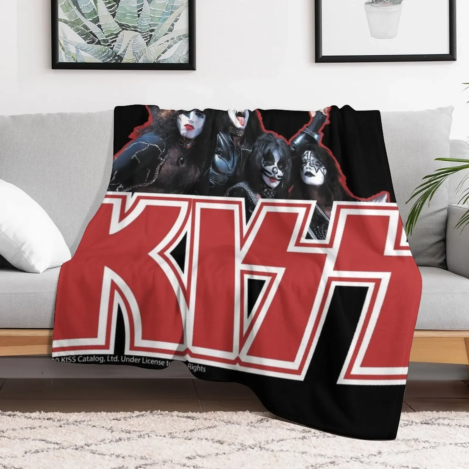 KISS Demon, Starchild, Spaceman and Catman Throw Blanket Luxury Thicken Hair Cute Blankets