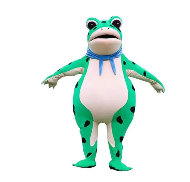 New Adult Hot Sale Foam Frog Fancy Cartoon Mascot Costume Plush Christmas Fancy Dress Halloween Mascot Costume