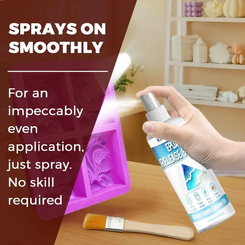 New-Epoxy Mold Demold Spray - Resin & Epoxy Release Agent For Smooth Mold Removal With Ease,Universal Use On Almost All Molds