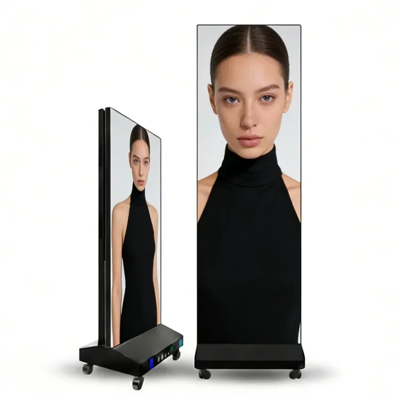 Top Sale P2.0 Indoor Outdoor Custom Resolution Full Color Vertical Advertising Machine Led Display Panels Poster Screen HDR10