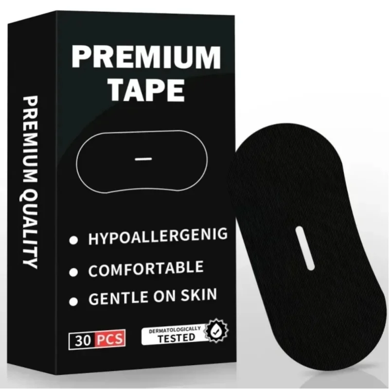 30 Stück Anti-Schnarch-Mundklebeband, Nasenstreifen in medizinischer Qualität, verbesserte Atmung, Schnarchlinderung für besseren Schlaf bei Männern/Frauen